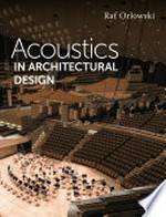 Acoustics in architectural design: Raf Orlowski.